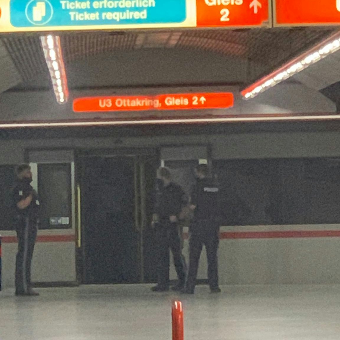 Der Betrieb der U3 ist am Montagmorgen kurzzeitig unterbrochen. 