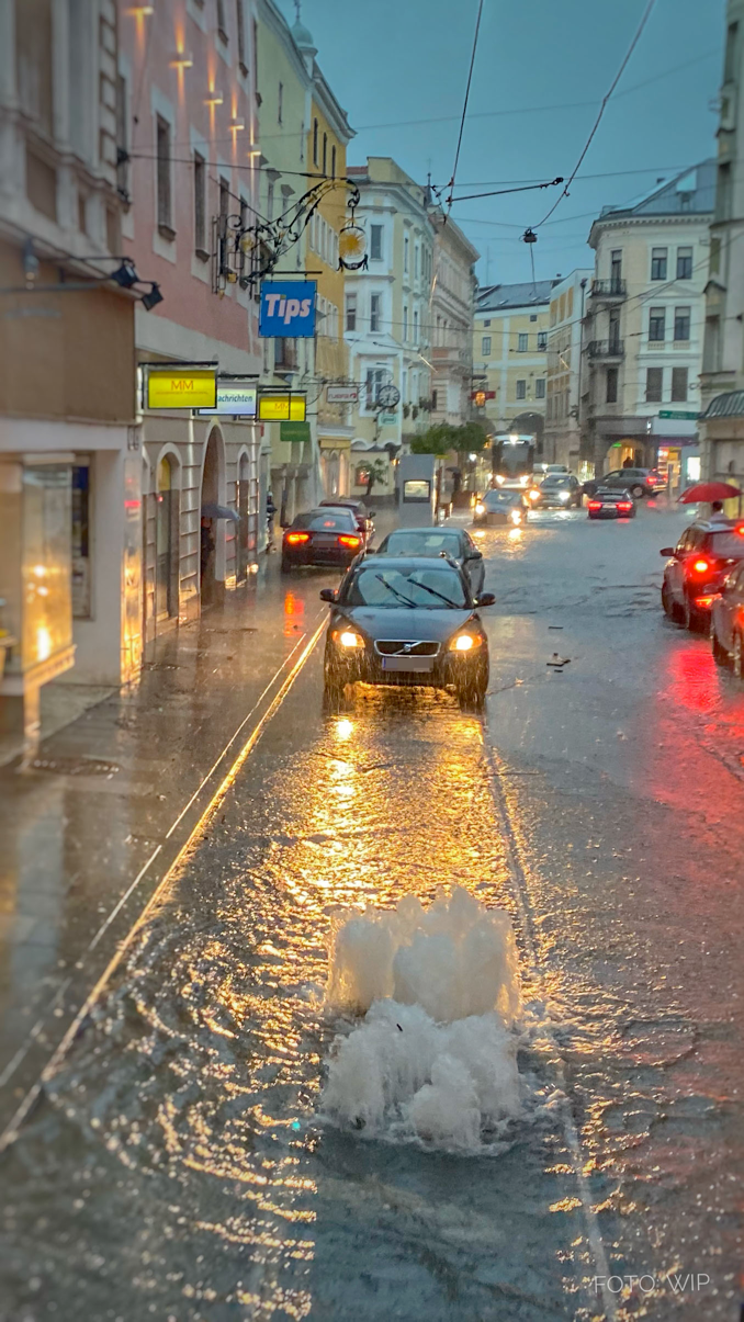Ein weiteres Foto aus Gmunden, aufgenommen Montagabend.