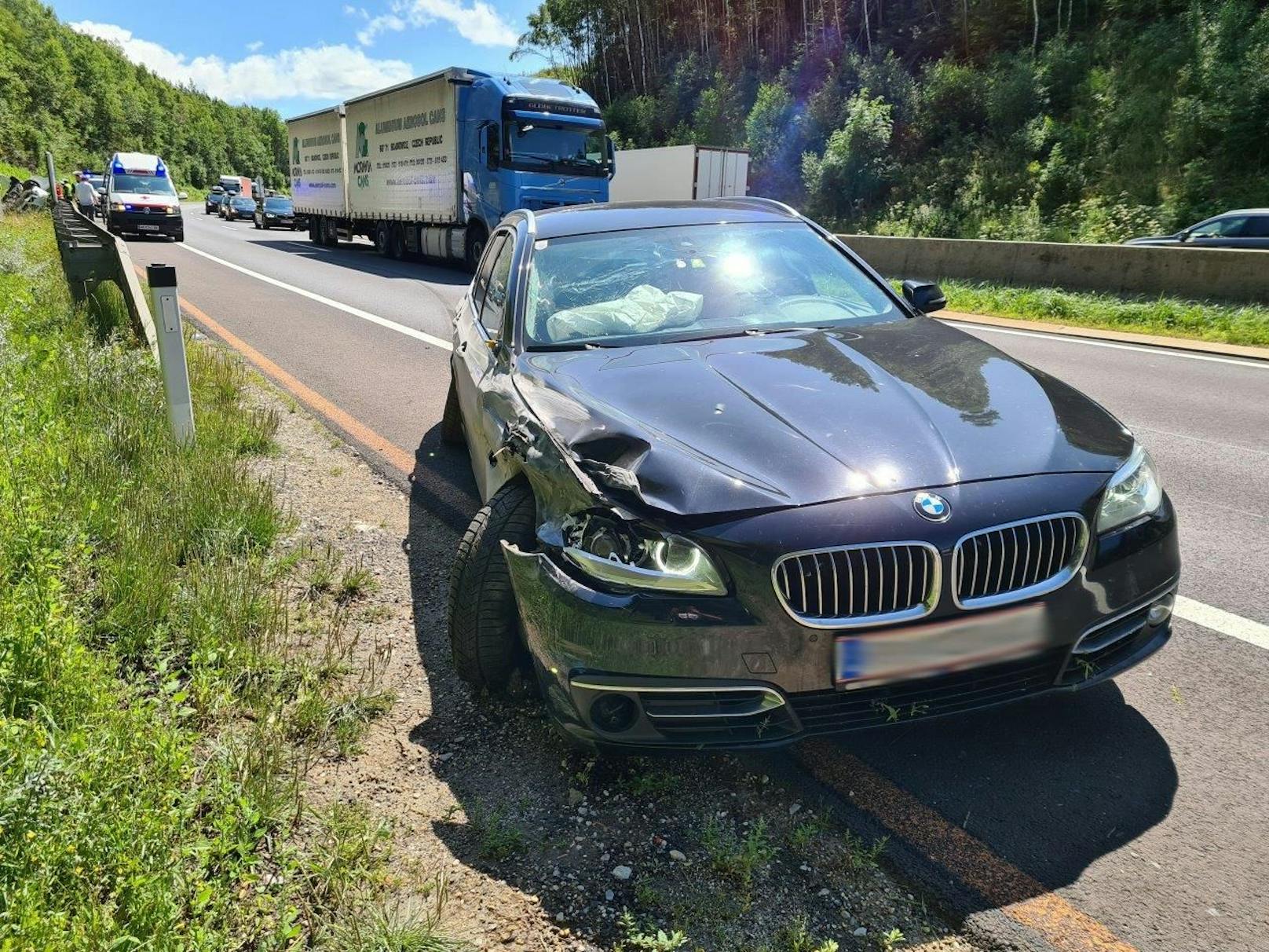 Bilder vom schweren Unfall auf der A2.