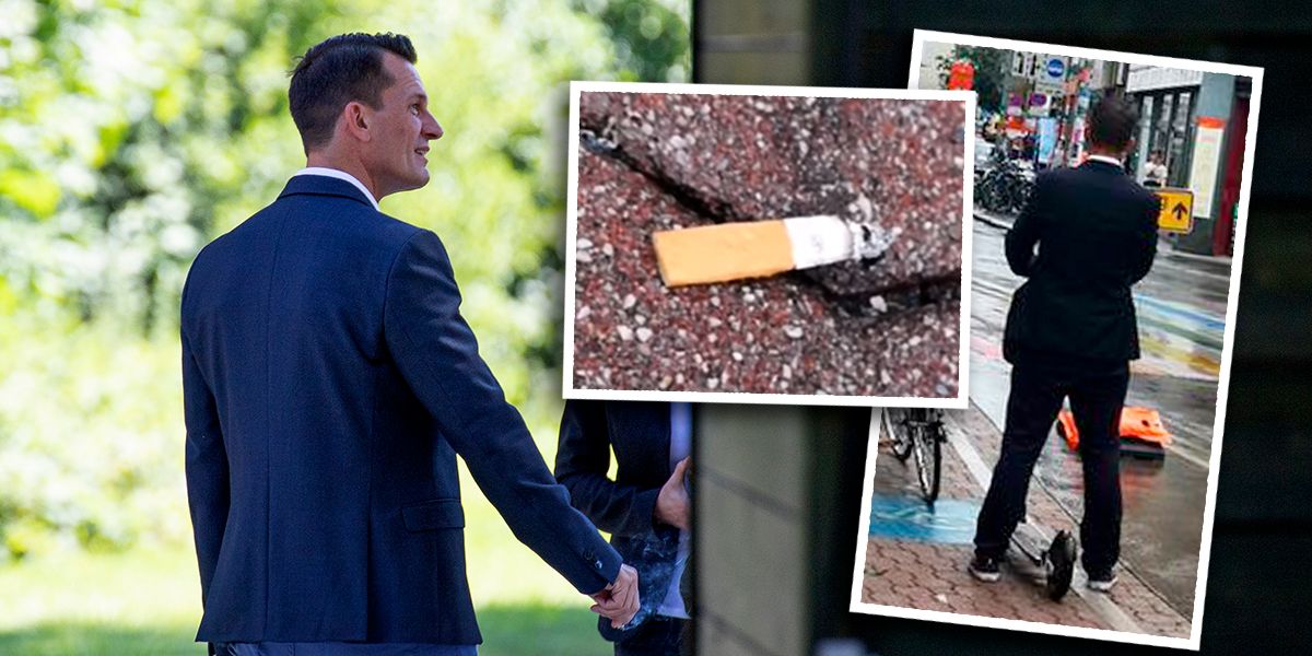 Hat Gesundheitsminister Wolfgang Mückstein einfach einen Tschick-Stummel auf die Straße geworfen?