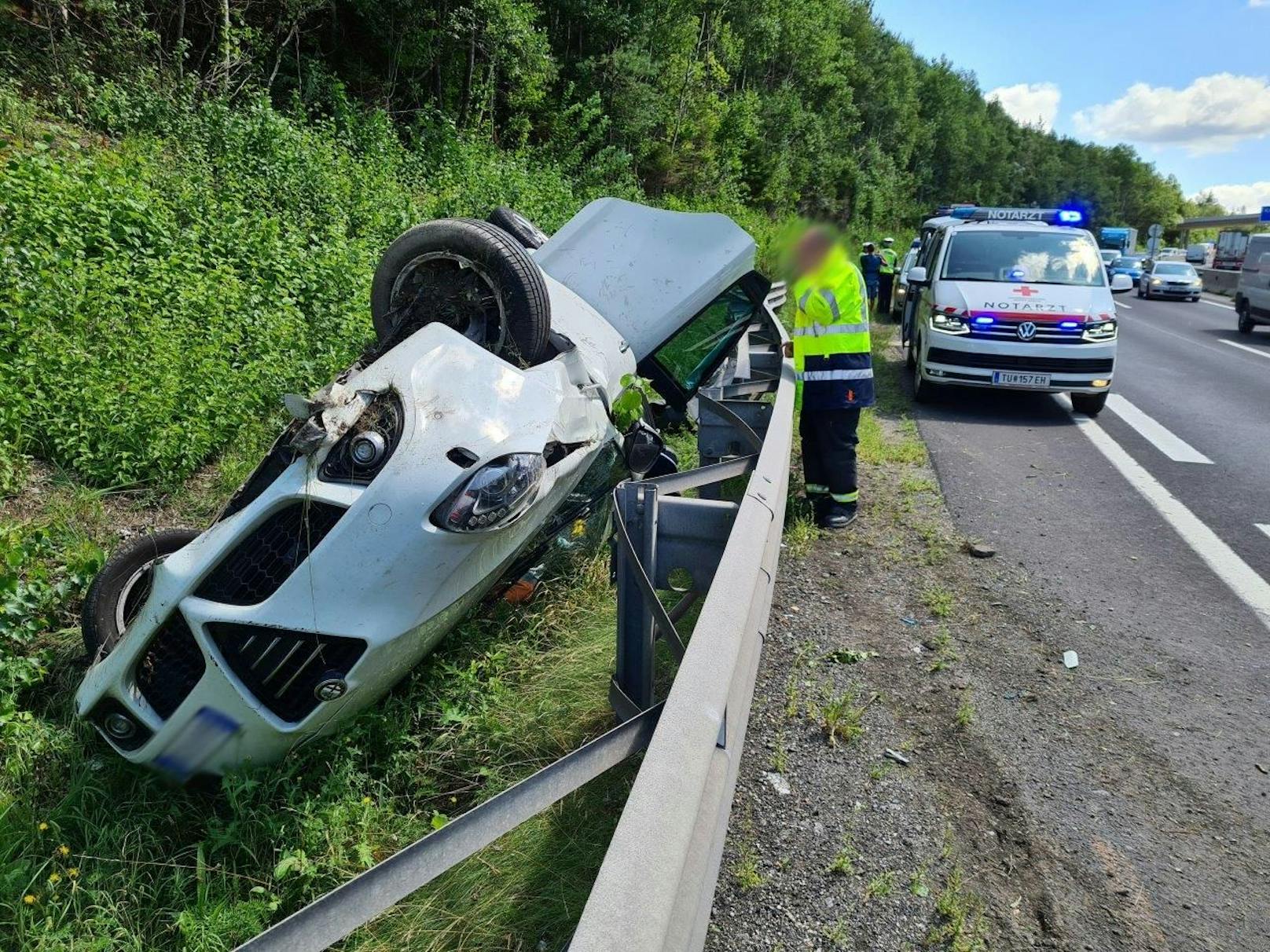 Bilder vom schweren Unfall auf der A2.