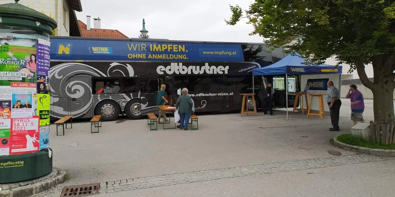 618 Personen nutzten am ersten Tag Impfbus-Angebot - Vimarsana News