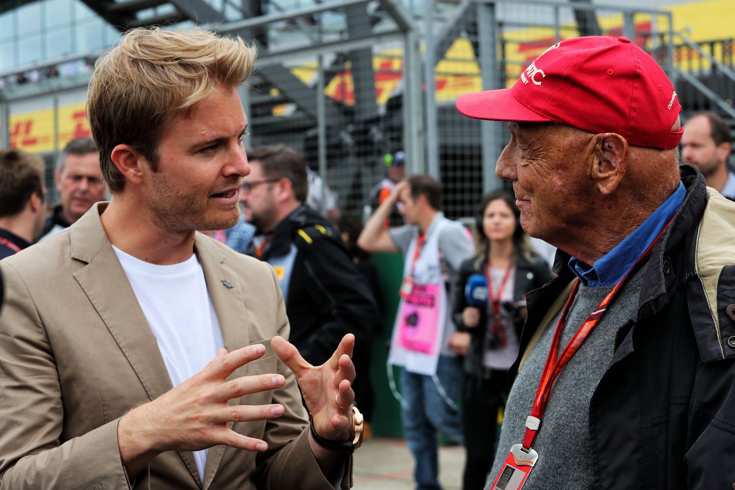 Nico Rosberg mit Niki Lauda
