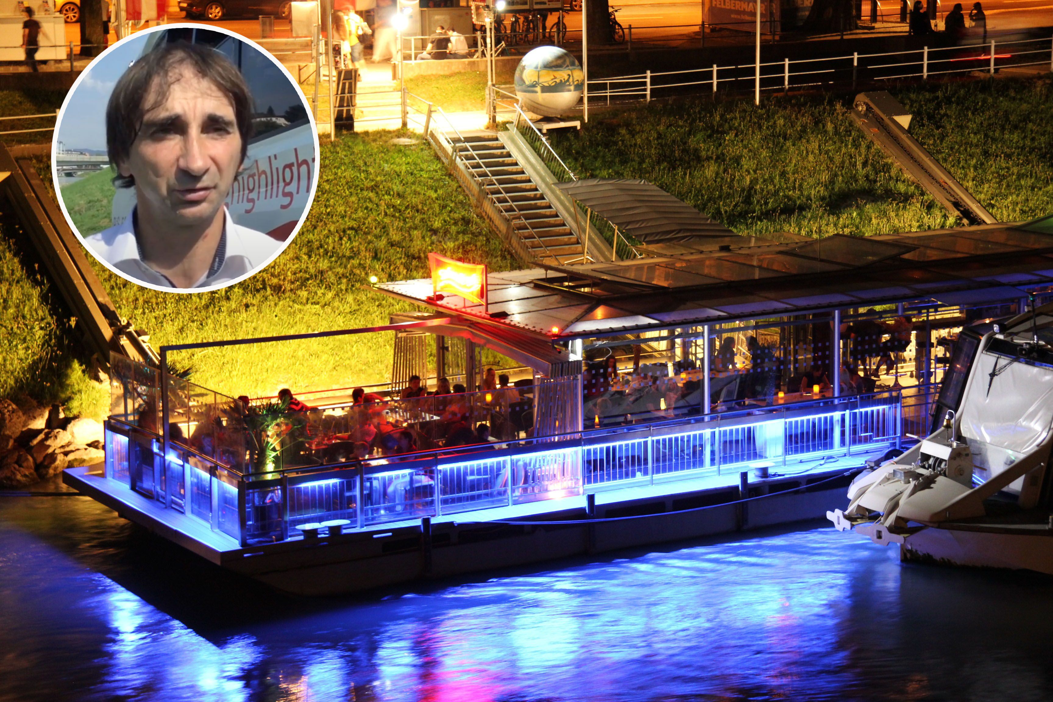 Erich Berer hält an der Kinderverbots-Regel im Lokal "Amadeus Salzach-Insel-Bar" fest.