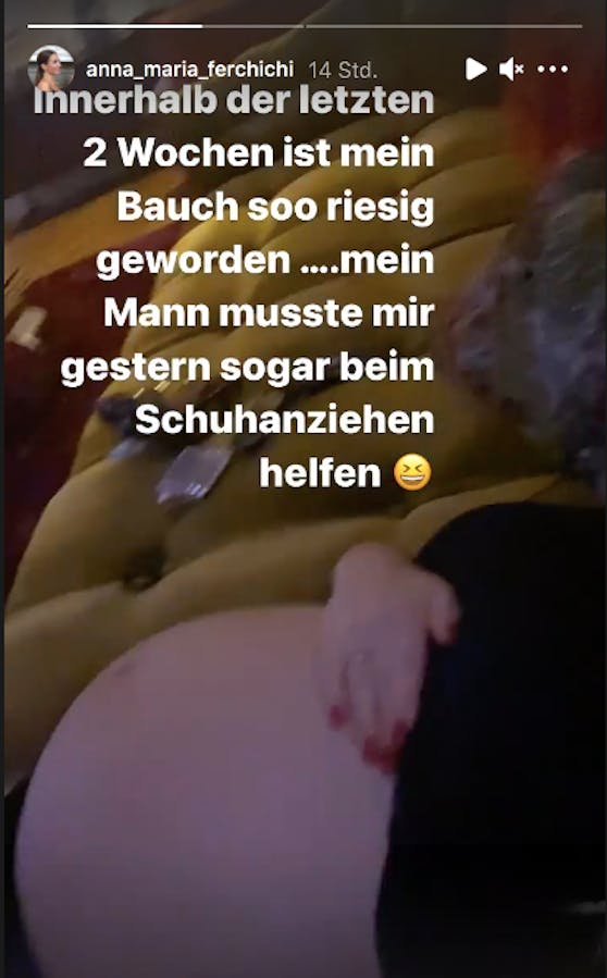 Dieses Video zeigte Anna Maria Ferchichi in ihrer Instagram-Story 