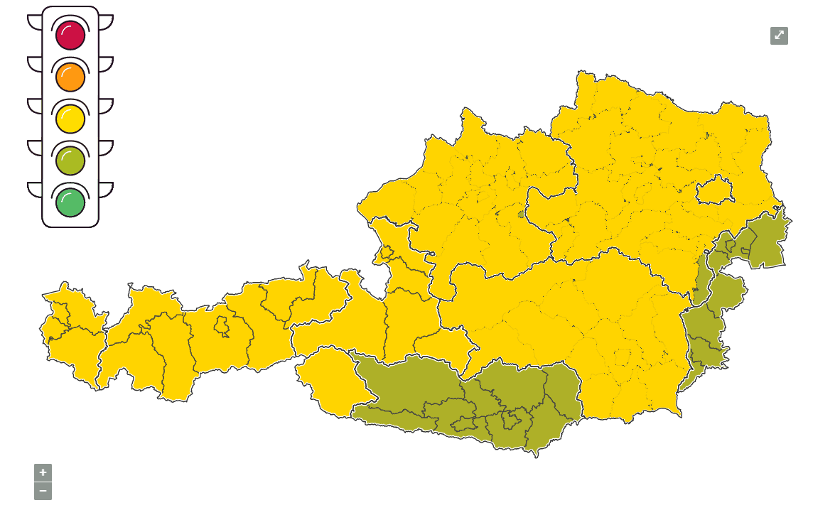 Die Corona-Ampel per 19. August 2021