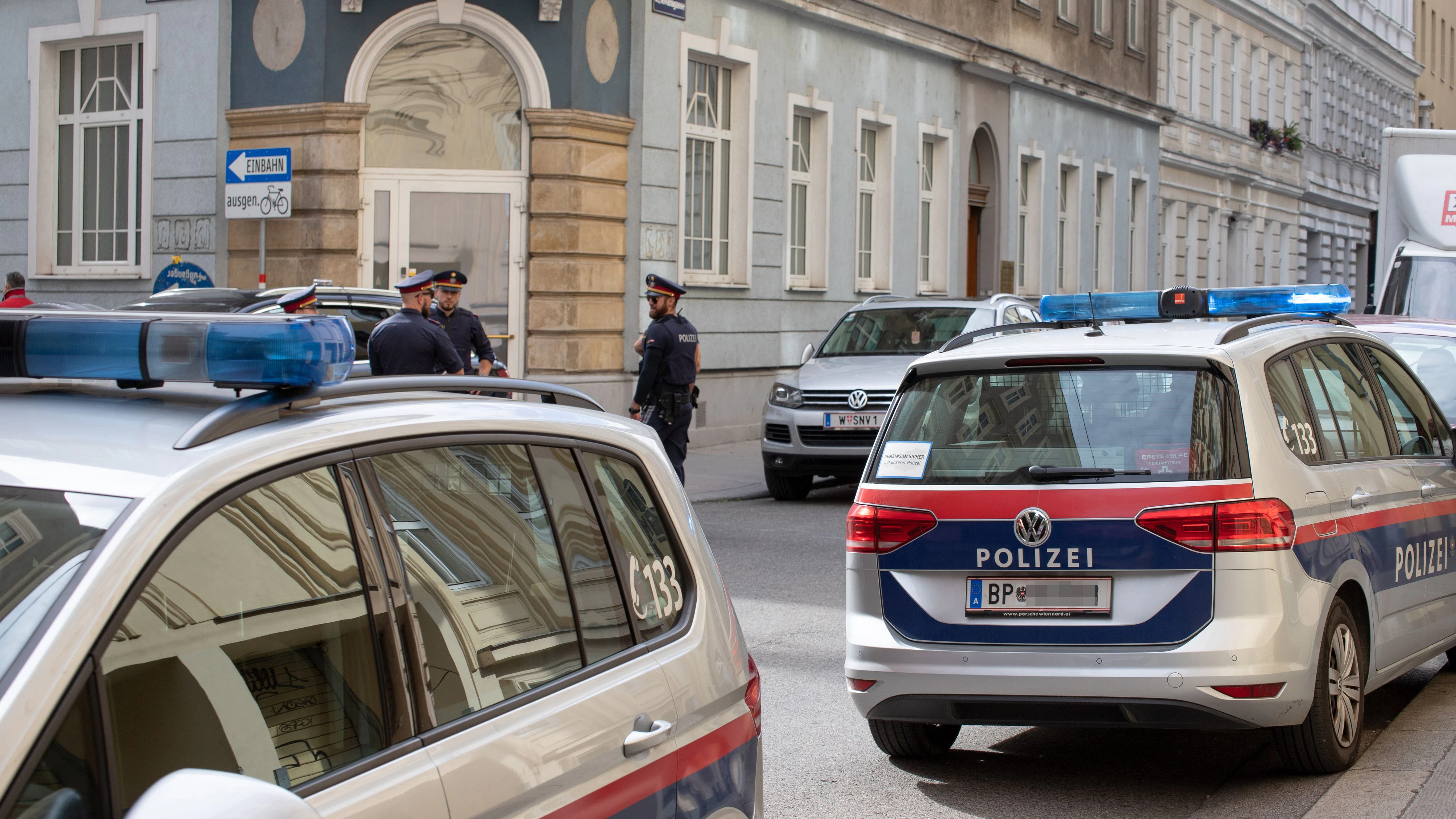 Polizeieinsatz in der Wiener Leopoldstadt.