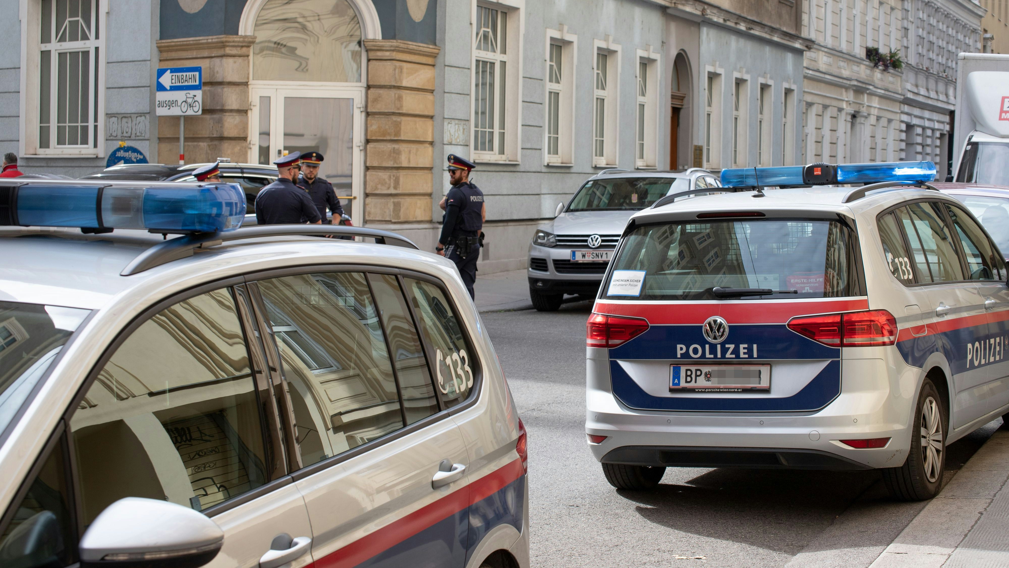 Polizeieinsatz in der Wiener Leopoldstadt.