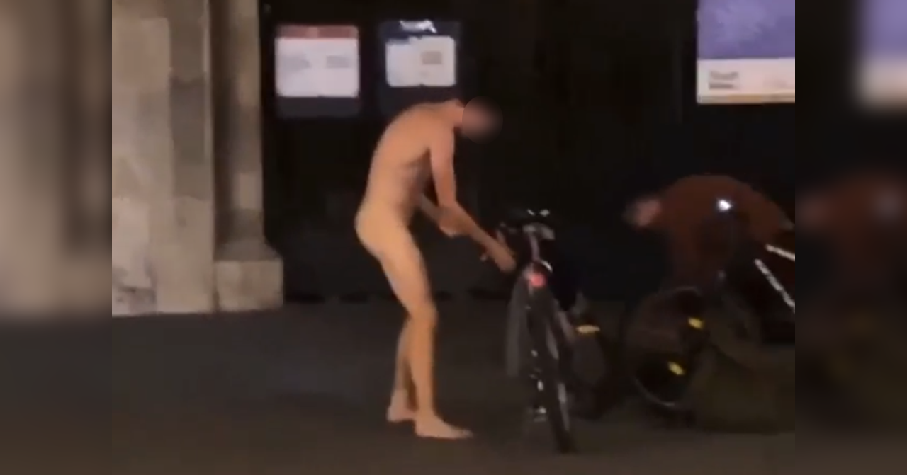 Ein Flitzer machte den Stephansplatz unsicher.