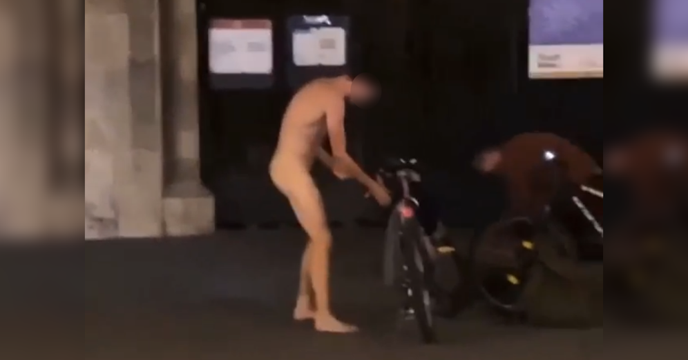 Ein Flitzer machte den Stephansplatz unsicher.