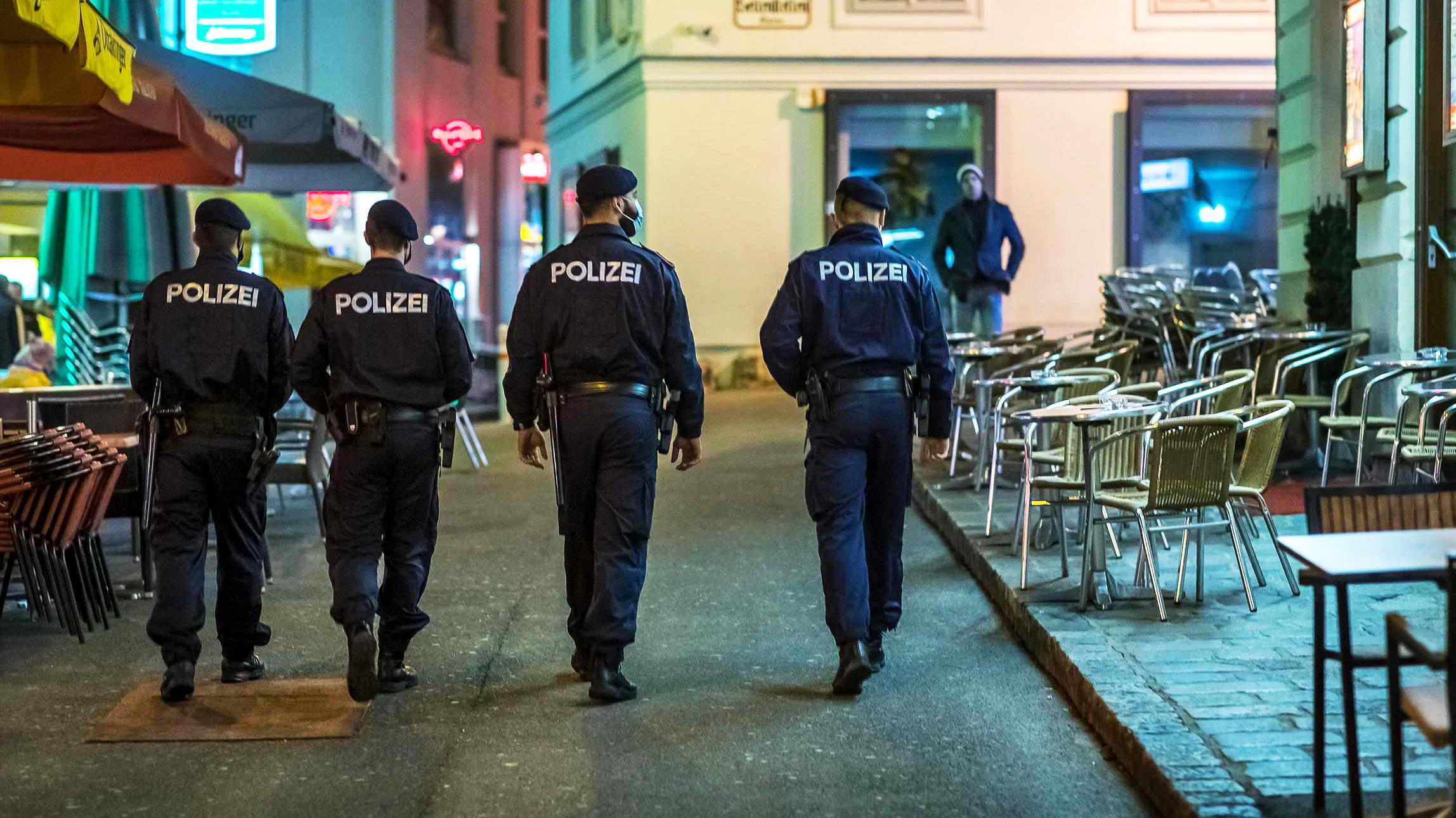 Polizei Wien Corona Kontrolle Symbolbild