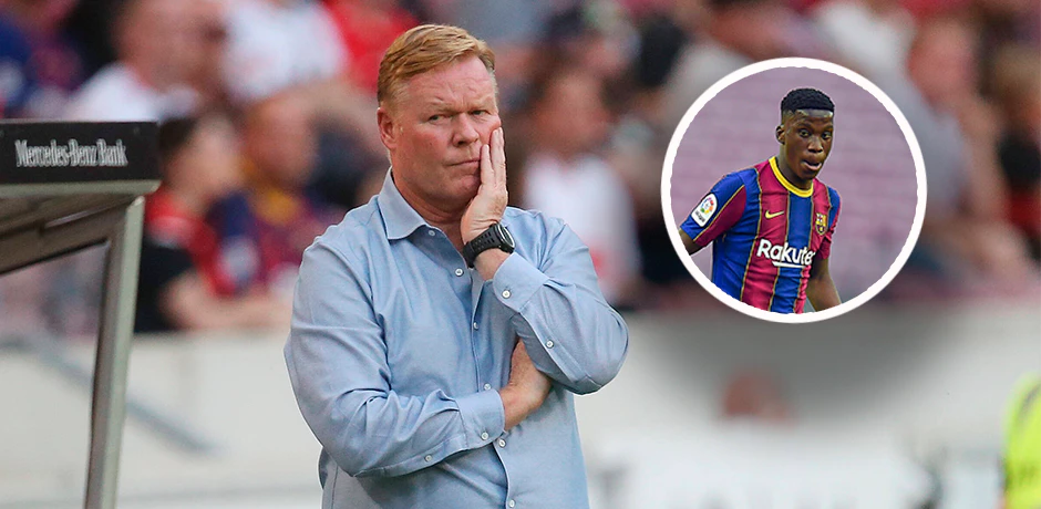 Ronald Koeman spricht über Ilaix Moriba.