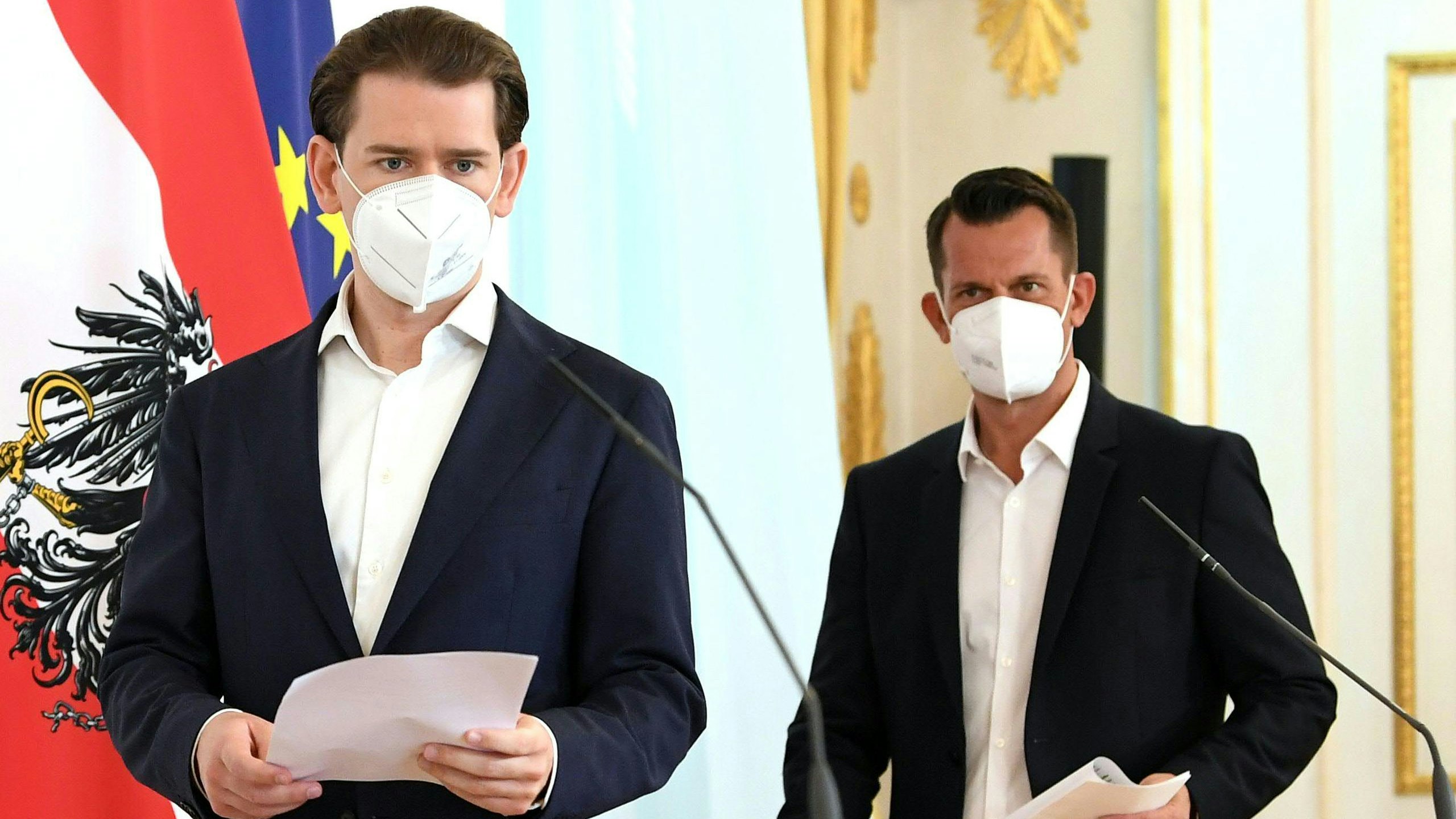 Sebastian Kurz und Wolfgang Mückstein