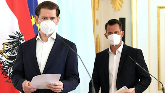 Sebastian Kurz und Wolfgang Mückstein wollen eine Gefährdung des Gesundheitssystems um jeden Preis vermeiden.