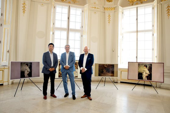 The Frame TV bietet nun den Rahmen für 17 Werke des Belvedere.