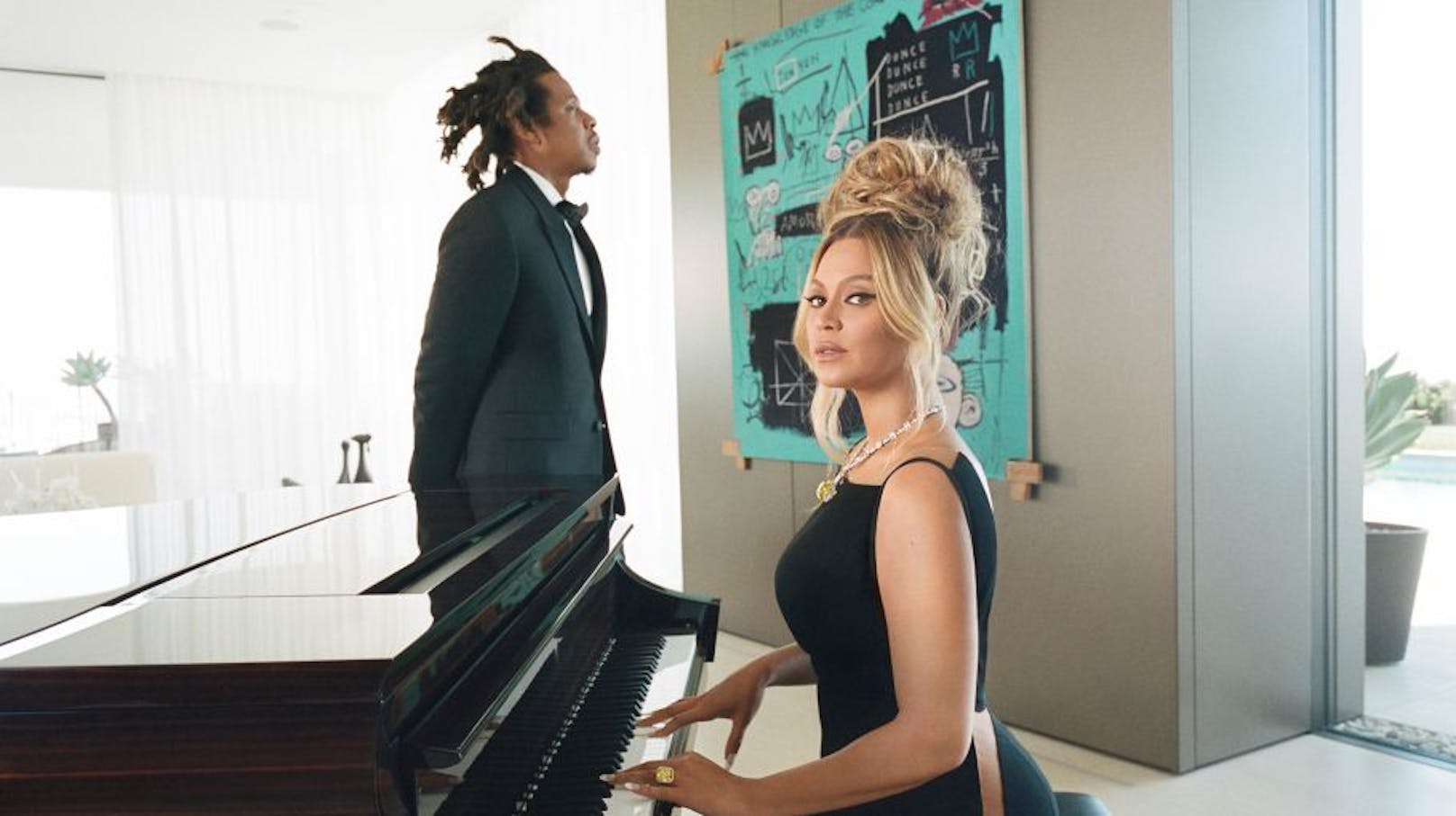 Am Konzertflügel: Beyoncé und Jay-Z geben das Pop-Traumpaar. 