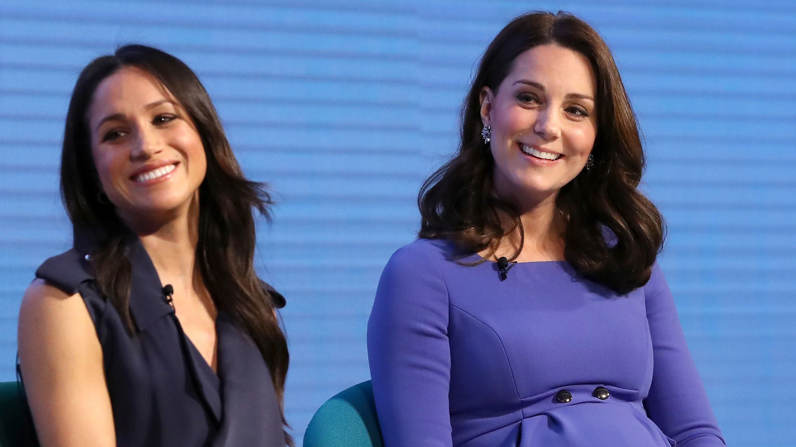 Britain's Catherine, Duchess of Cambridge and Prince Harry's fiancee Meghan Markle attend the first annual Royal Foundation Forum held at Aviva in London, February 28, 2018 . REUTERS/Chris Jackson/Pool