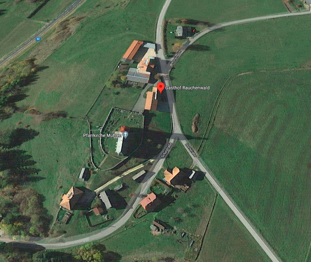 In der Nähe dieses Gasthofs ereignete sich der tragische Unfall.