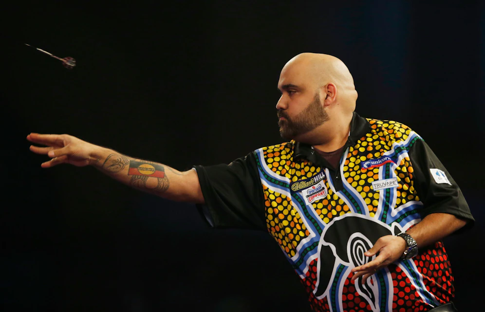 Kyle Anderson 2015 bei der Darts-WM.