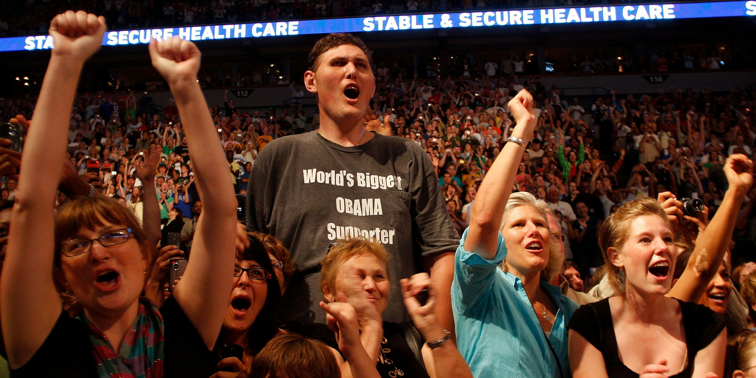 Igor Vovkovinskiy bei einer Wahlkampfveranstaltung von Ex-US-Präsident Barack Obama 2009 in Minneapolis, Minnesota,