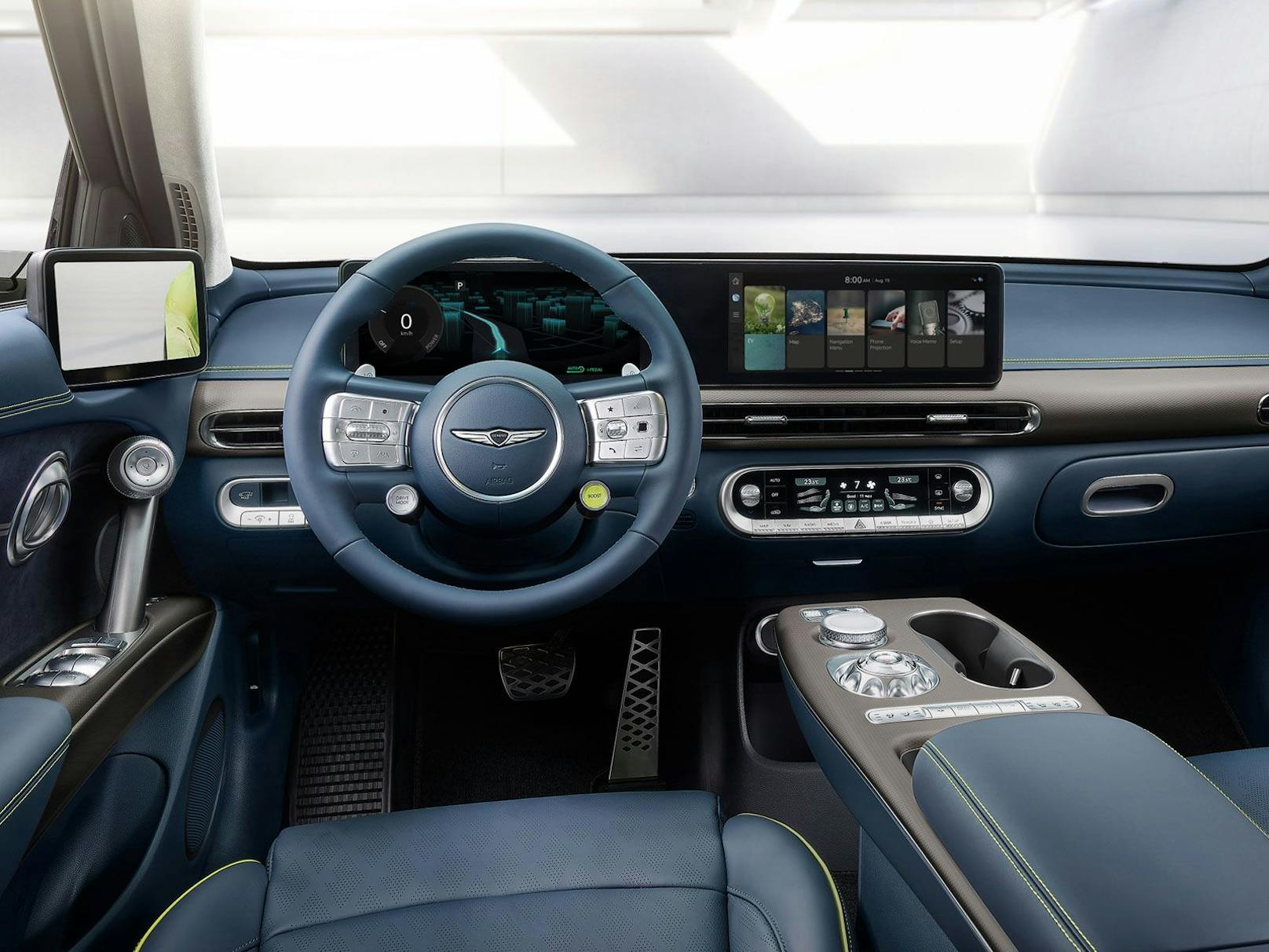 Cockpit im Stil des Hyundai IONIQ 5, jedoch mit mehr Luxus