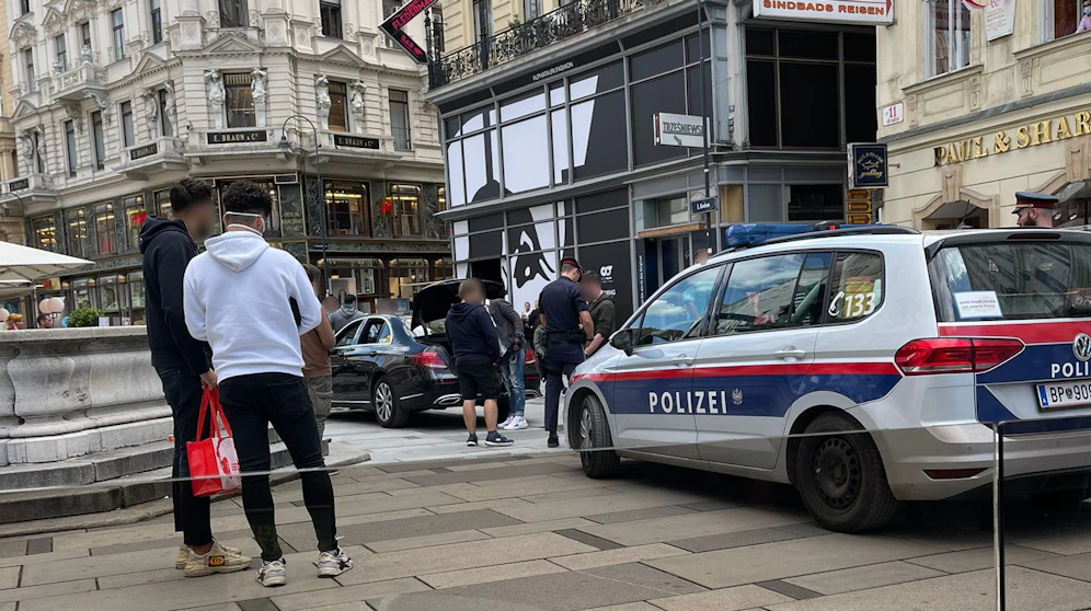 Polizei-Kontrolle am Wiener Graben