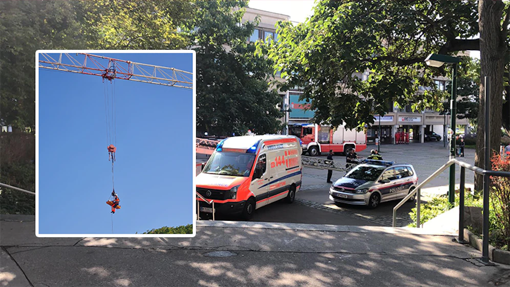 Ein Wiener stürzte in das Innere eines Hauses