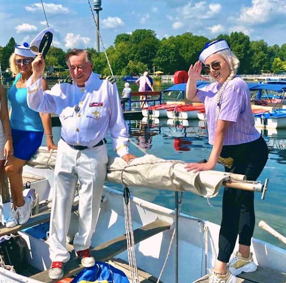 Richard Lugner und seine "Wildsau" stechen heute in See.