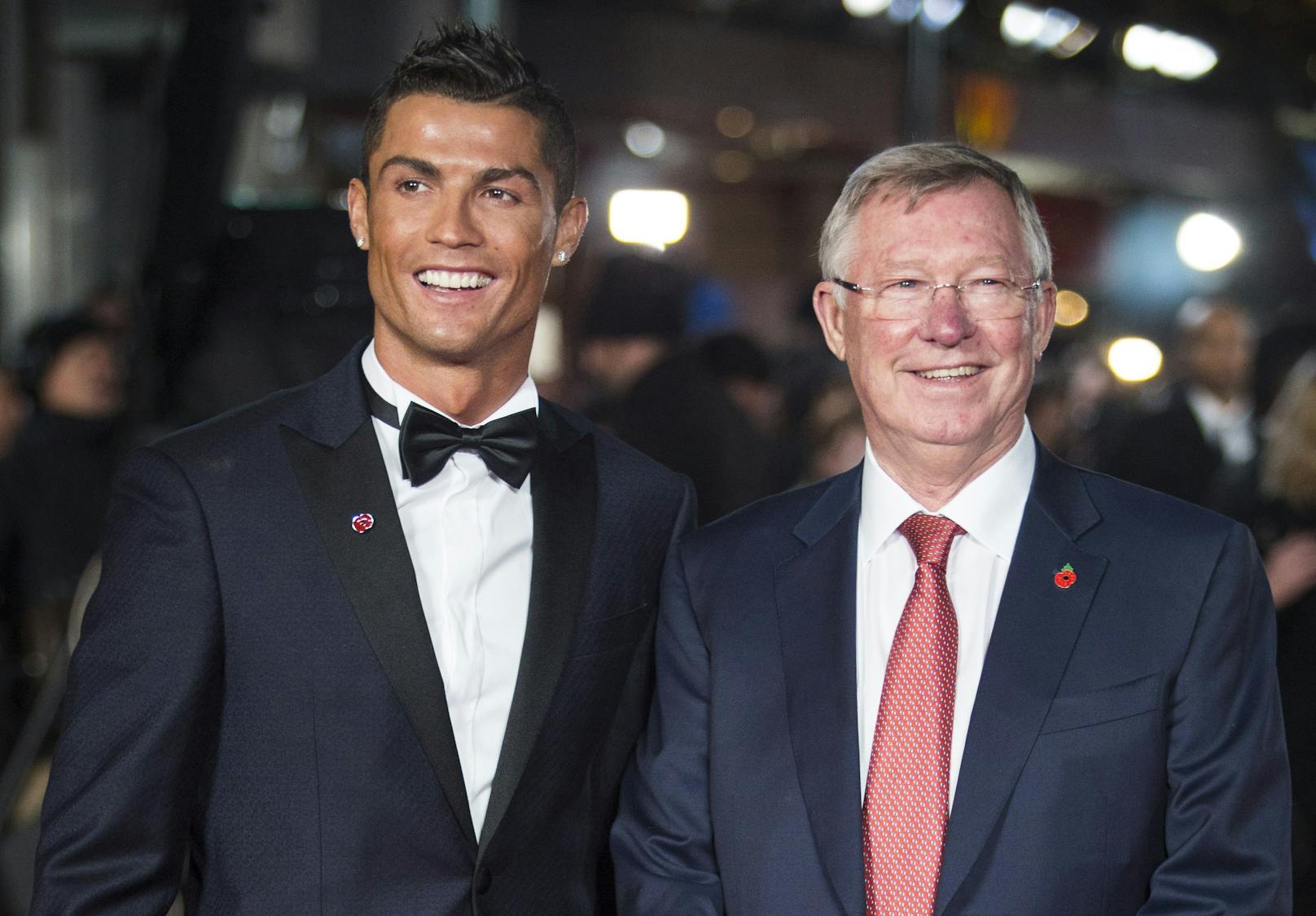 Ronaldo mit Sir Alex Ferguson