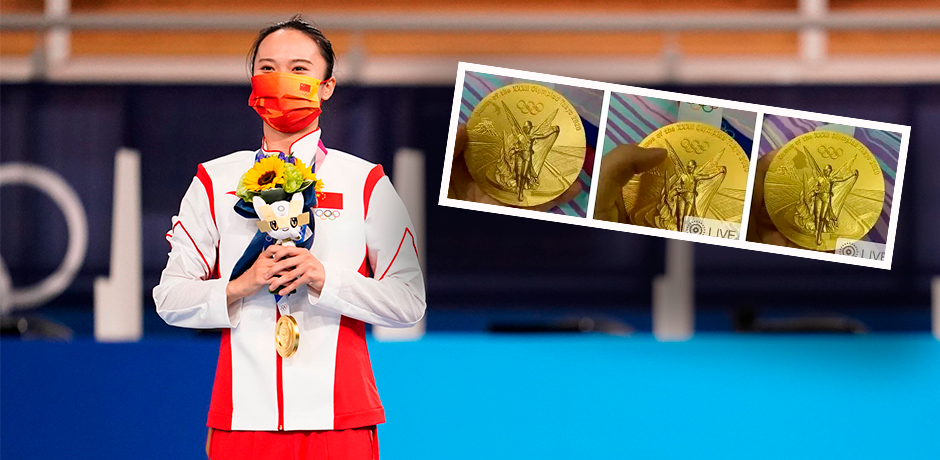 Bei Zhus Goldener blättert die Schicht ab. 