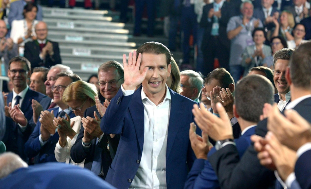 Vertrauensvotum für Sebastian Kurz: 99,4 Prozent der Delegierten schenkten ihm ihre Stimme.