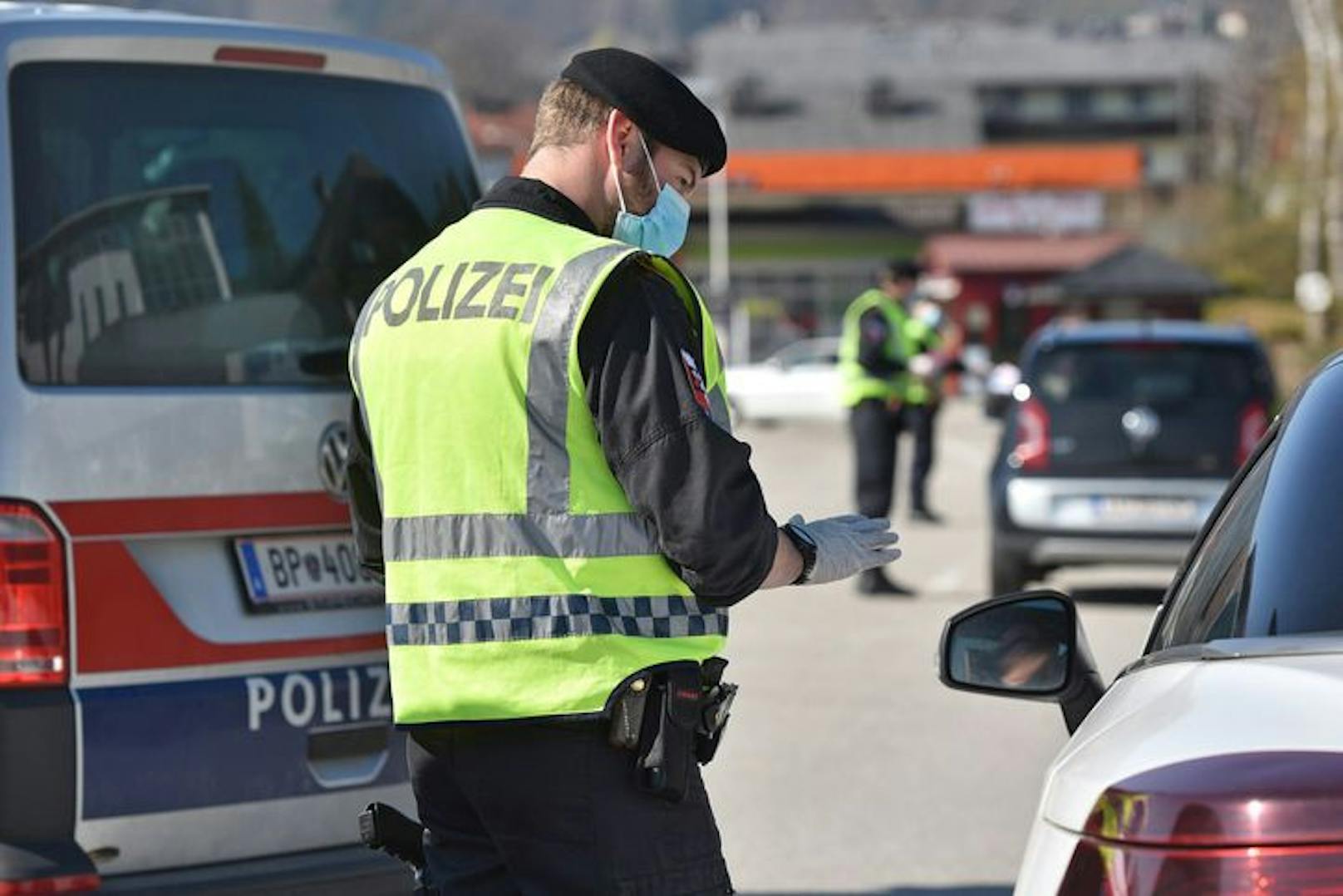 Symbolfoto eines Polizei-Kontrolle.