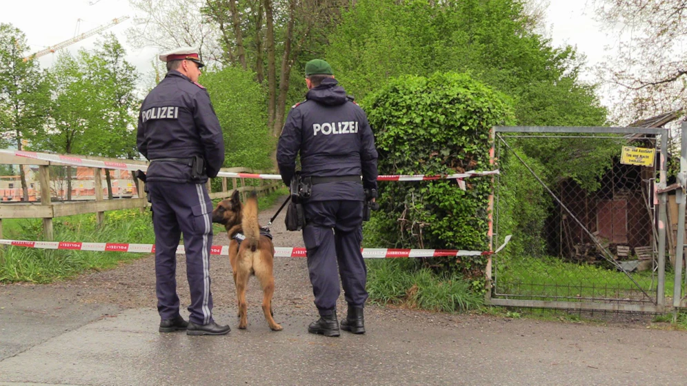 Polizisten in Dornbirn im Einsatz