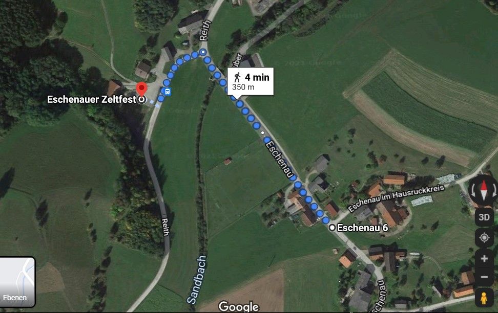 Nur 350 Meter vom Zeltfest entfernt wurde der Bursch niedergestochen.