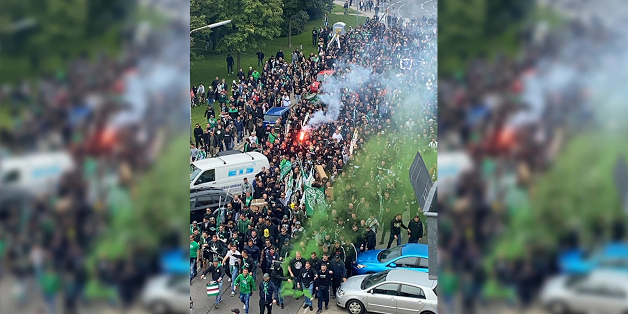 Rapid-Fanmarsch in Favoriten hält Polizei in Atem - Vimarsana News