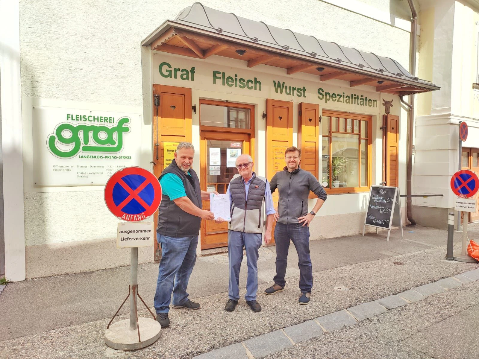 Die betroffene Fleischerei Graf.