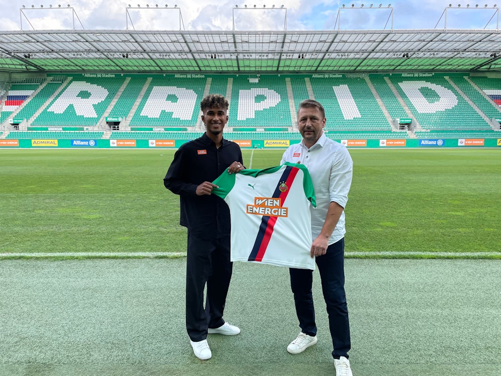 Rapid-Sportchef Barisic mit Aiwu
