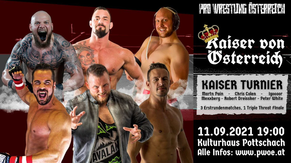 Gewinne jetzt 2 Tickets für die Wrestling-Show am 11. September im Kultur Pottschach!