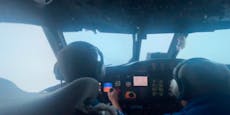 Piloten fliegen mitten im Auge von Todes-Hurrikan "Ida"
