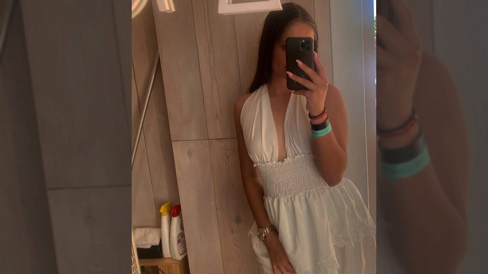 Davina Geiss im weißen Kleid auf Instagram.