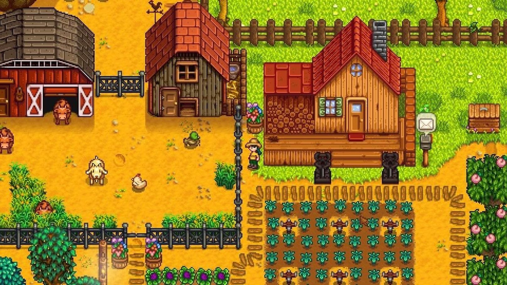 "Stardew Valley" ist ein Farm-Simulator und Rollenspiel, das mit der 2D-Grafik an die Spiele aus den 90ern erinnert.