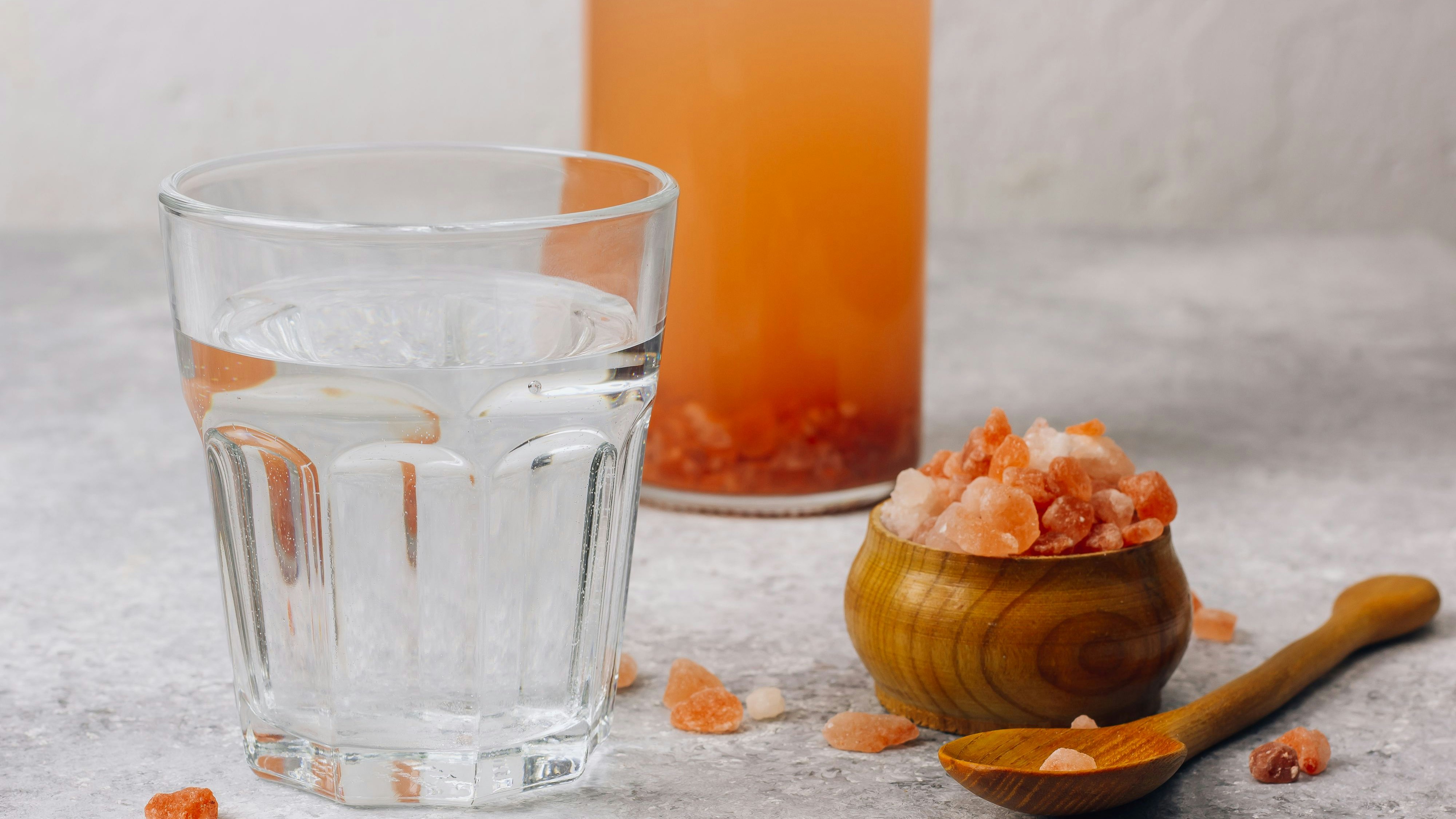 combining mineral-rich, unrefined natural salts and water to make a electrolyte-dense brine that is taken as a supplement every morning