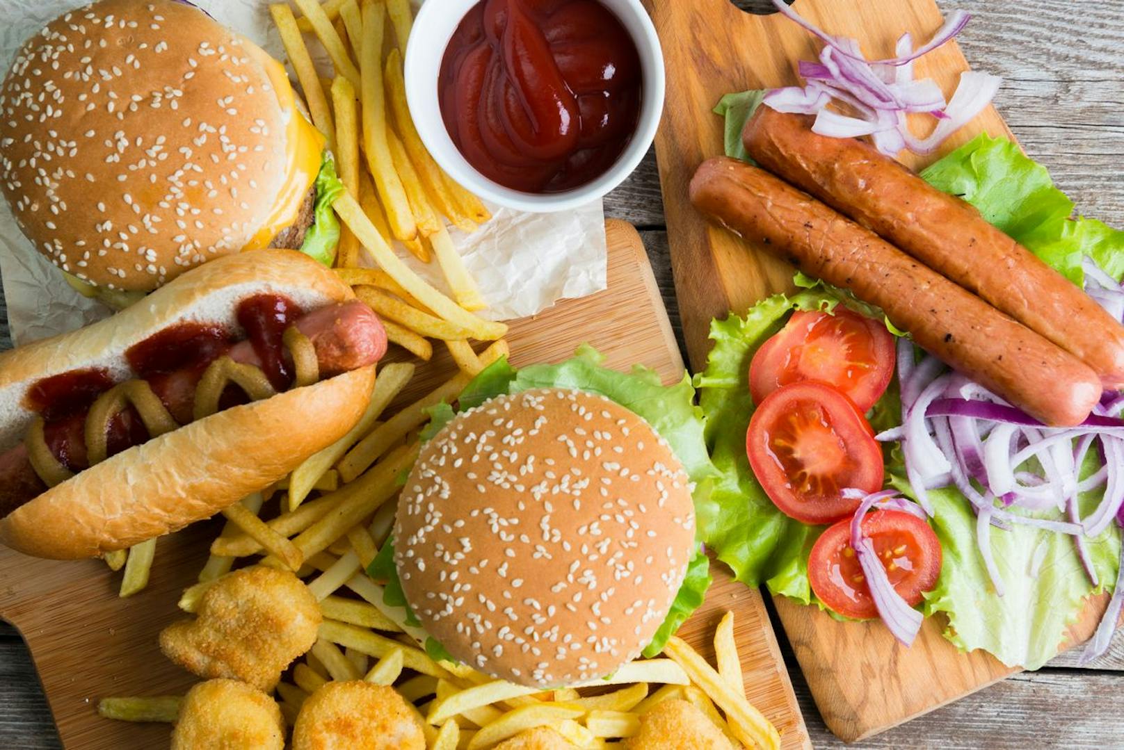 Hot Dog, Burger &amp; Co. - gesund ist das alles nicht.