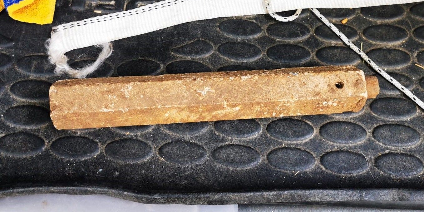 Dieses Sechskant entpuppte sich als Stabbrandbombe