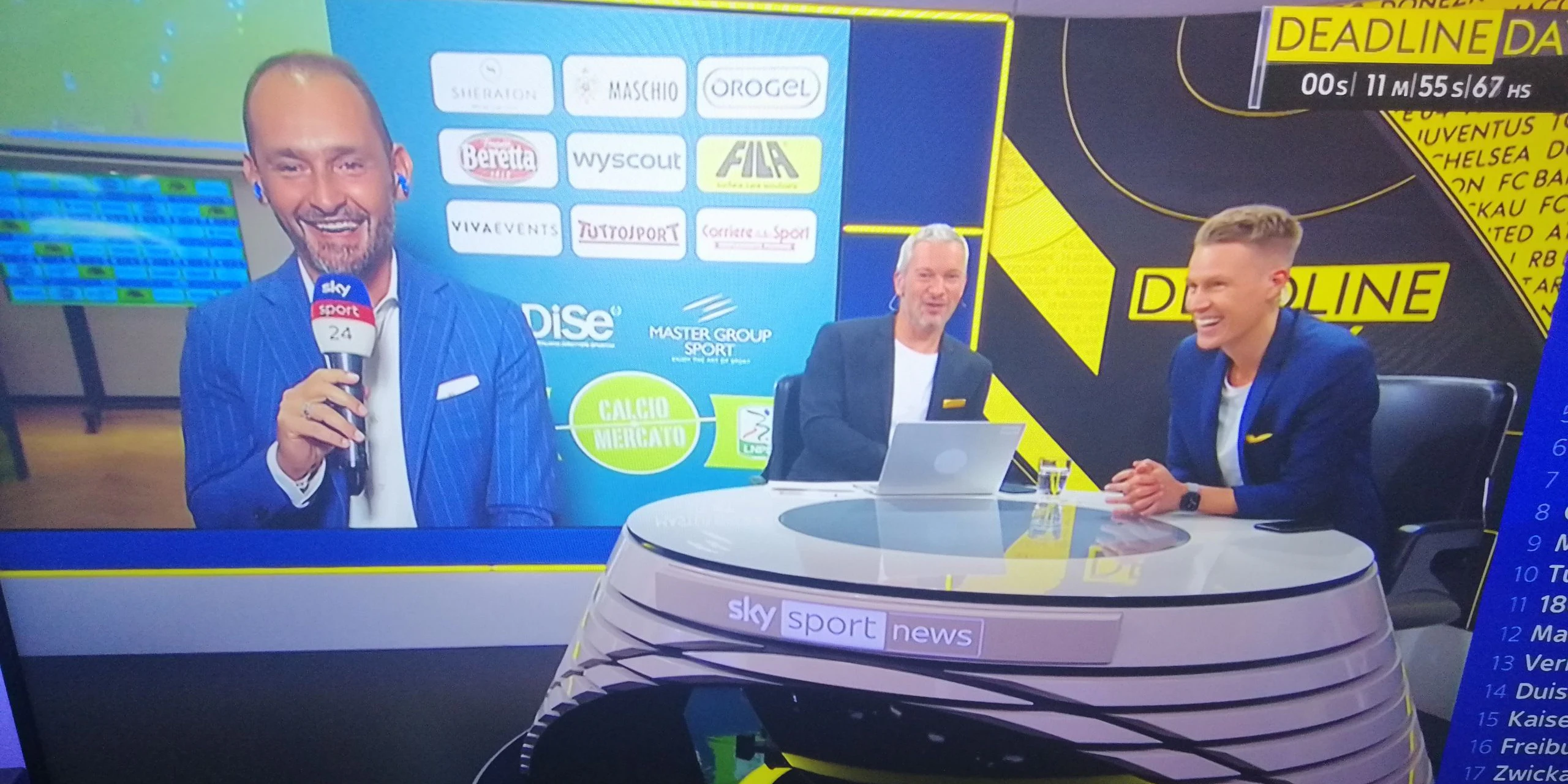 Feueralarm bei Sky
