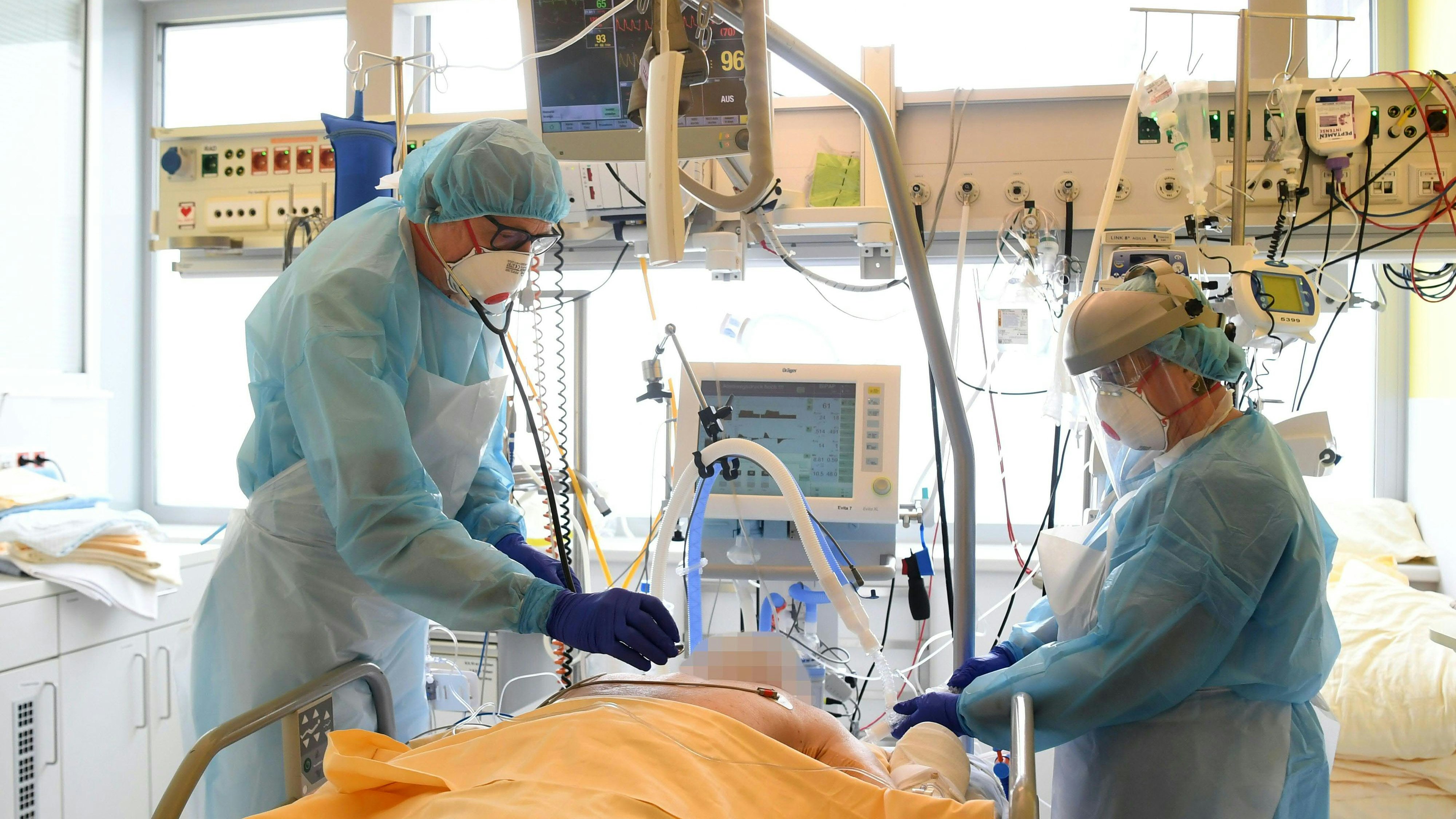 Corona-Intensivstation (Symbolbild)