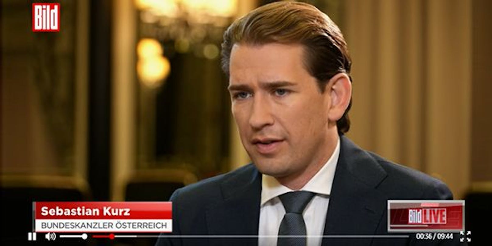 Sebastian Kurz stellte sich dem großen "Bild"-Interview zur Migrationsfrage.