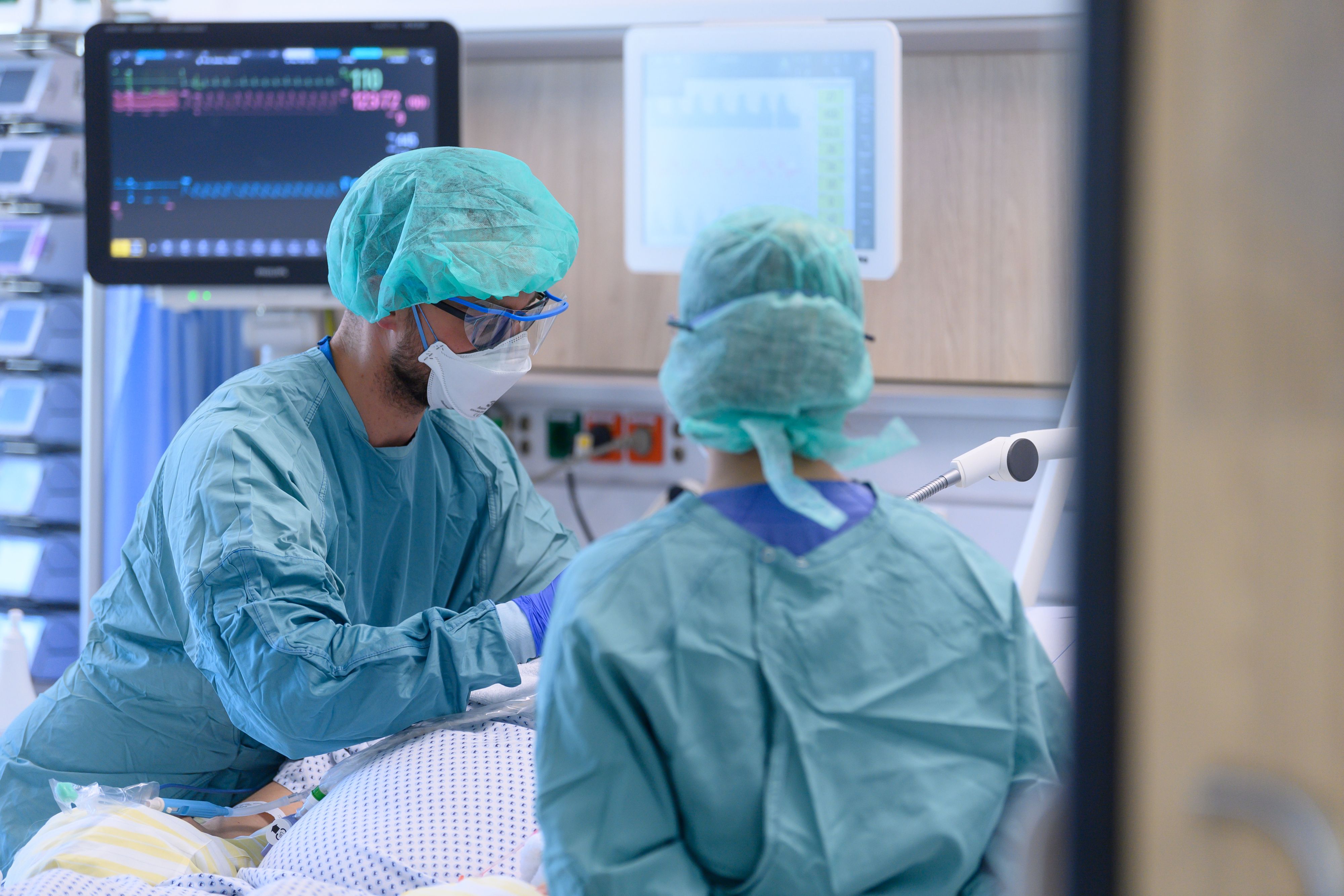 Corona-Intensivstation (Symbolbild)