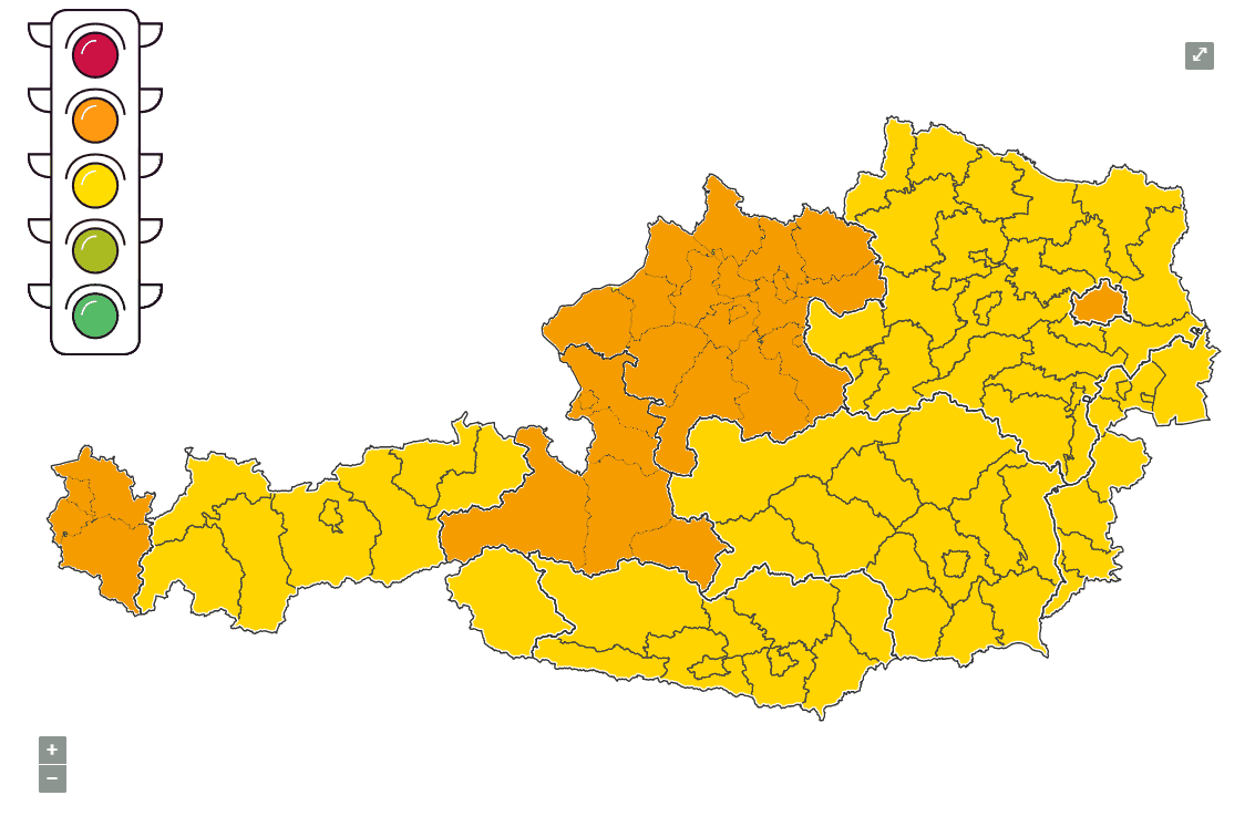 Die Corona-Ampel am 2. September
