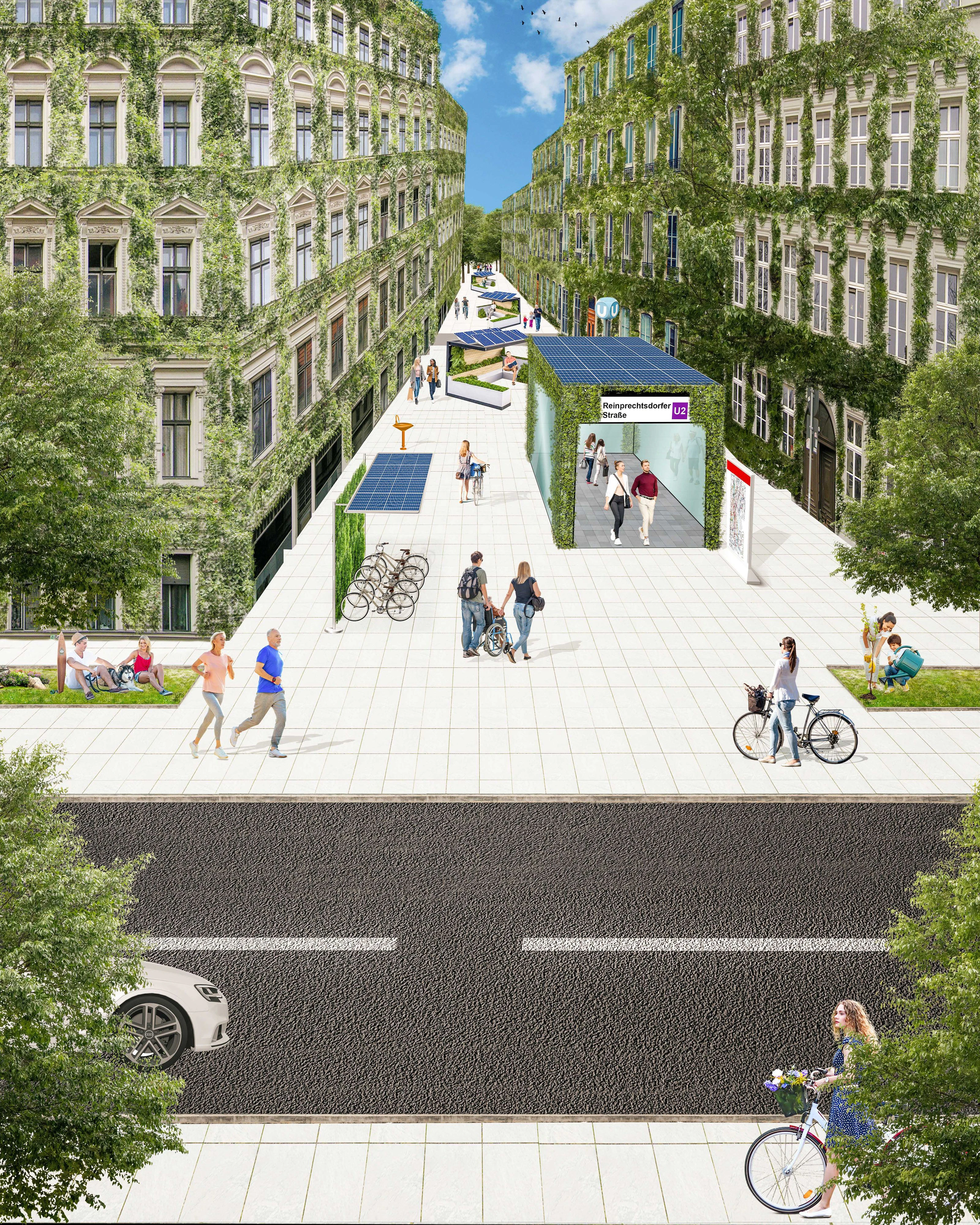 So wünschen sich Anrainer laut der ÖVP Wien das Aussehen der U4-Station Reinprechtsdorfer Straße (Margareten).